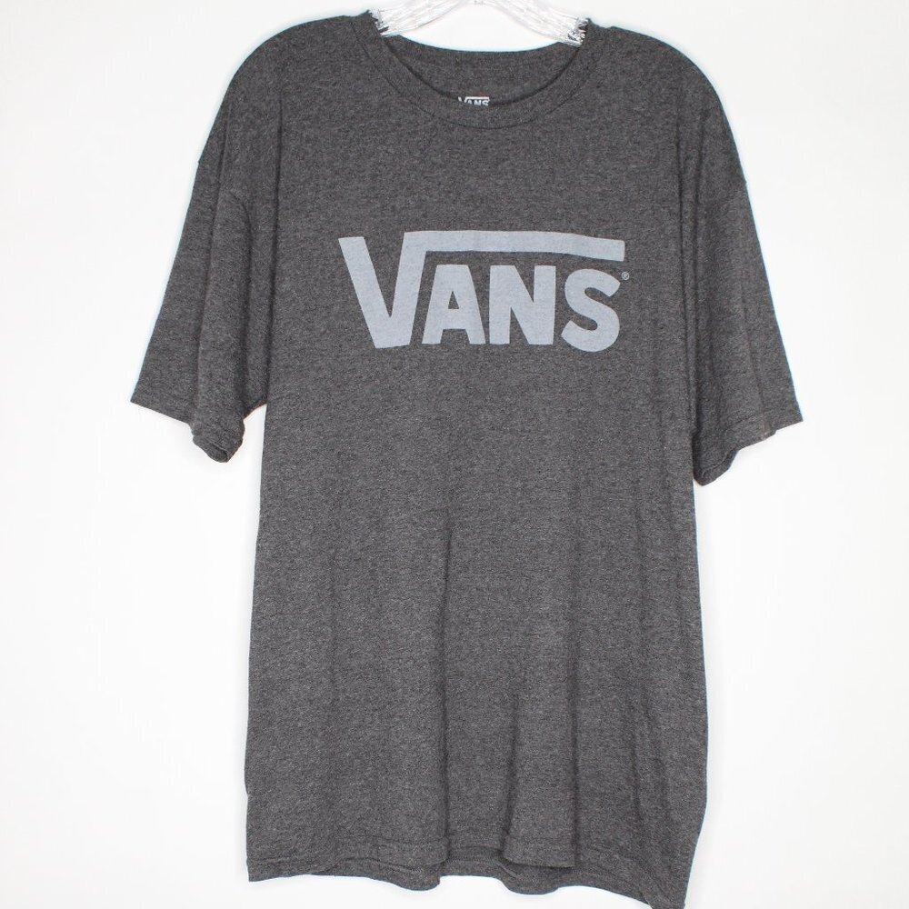 Vans Heather Gray Logo T-Shirt